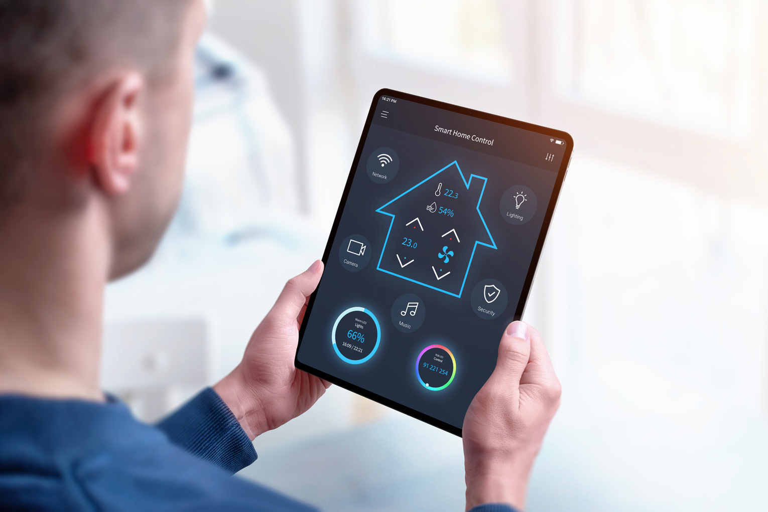 Smart Home System Smart Home System von Elektro Kessler auf Tablet